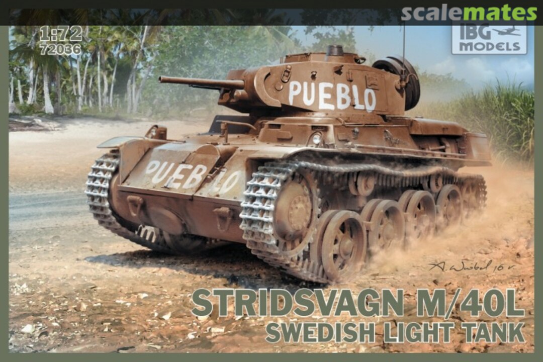 Boxart Stridsvagn m/40 L 72036 IBG Models