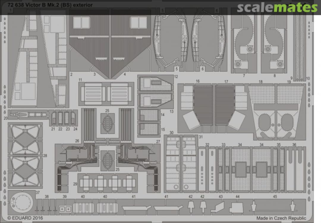 Boxart H.P. Victor B Mk.2 (BS) - PE Exterior detail 72638 Eduard Boxart H.P. Victor B Mk.2 (BS) - PE Exterior detail 72638 Eduard