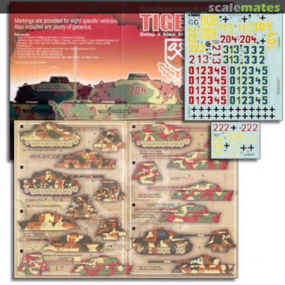 Boxart Schwere SS-Panzerabteilung 101 Tiger II AXT351001 Echelon Fine Details