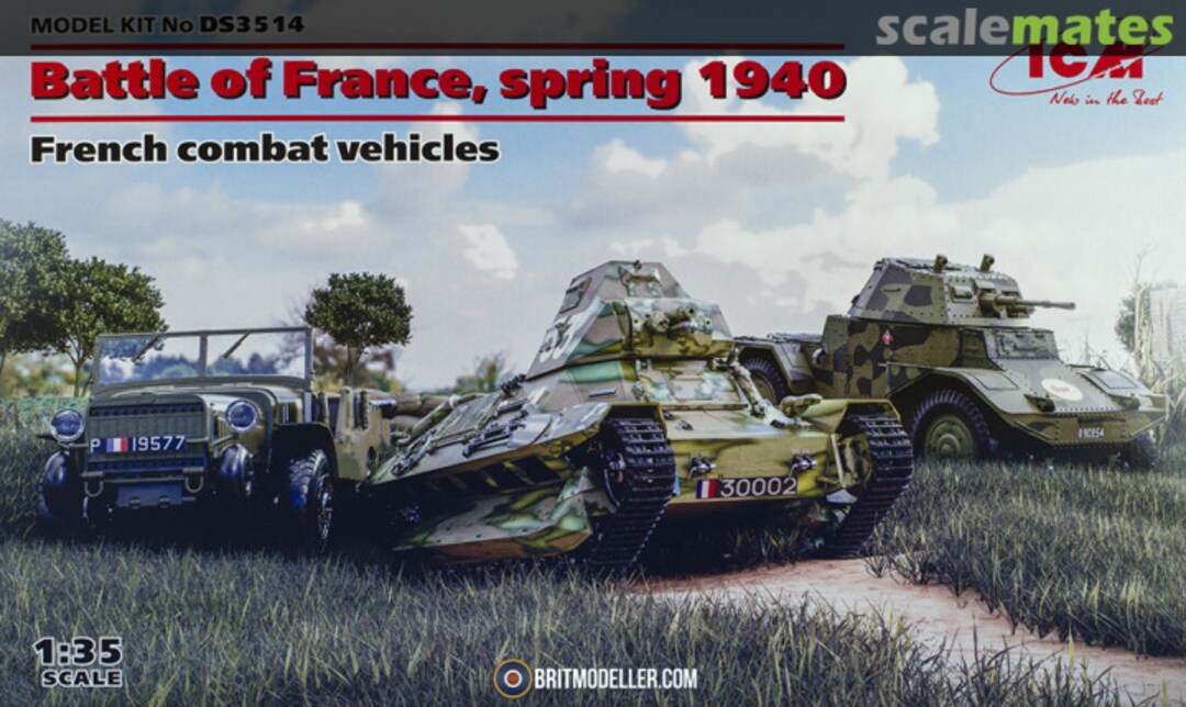Boxart Battle of France, Spring 1940 DS3514 ICM Boxart Battle of France, Spring 1940 DS3514 ICM