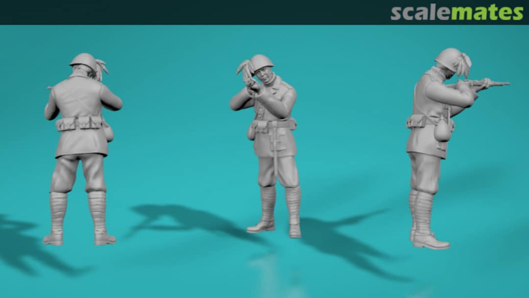 Boxart Italian Soldier - pose no. 2 99209059-35 EMP3d Boxart Italian Soldier - pose no. 2 99209059-35 EMP3d