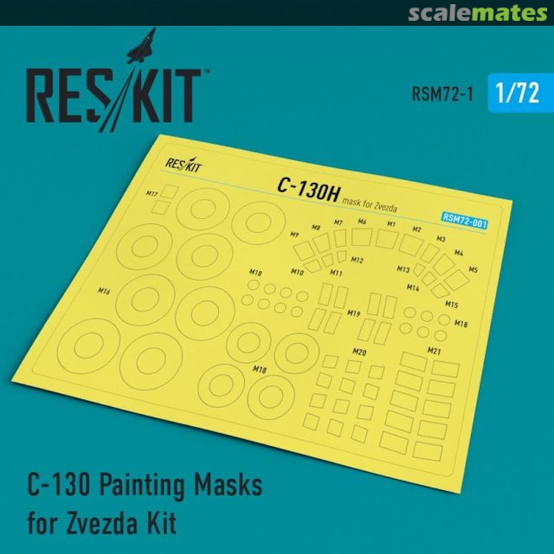 Boxart С-130 painting masks RSM72-0001 ResKit