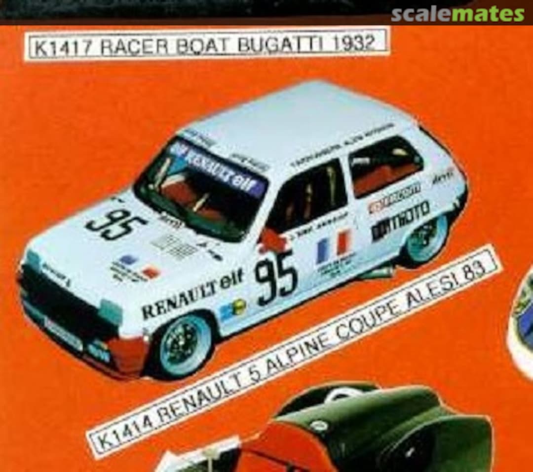 Boxart Renault 5 Alpine "Renault elf" K1414 Provence Moulage