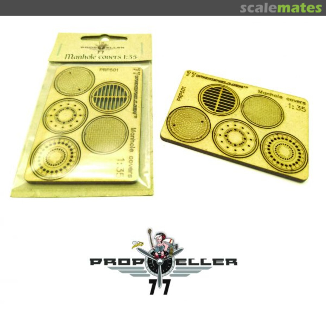 Boxart Manholes covers 1/35 – manholes for diorama PRP501 77 Propeller Boxart Manholes covers 1/35 – manholes for diorama PRP501 77 Propeller