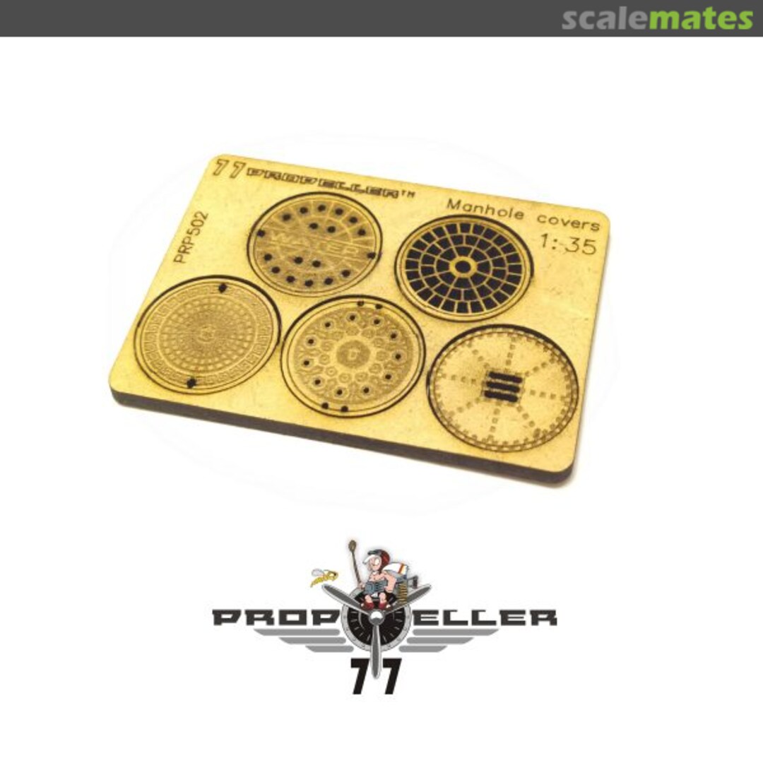 Boxart Manholes covers 1/35 – manholes for diorama PRP502 77 Propeller Boxart Manholes covers 1/35 – manholes for diorama PRP502 77 Propeller