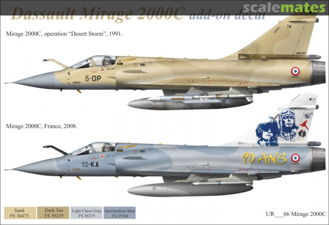 Boxart Mirage 2000C Desert Storm &"90-ans" UR3266 UpRise Boxart Mirage 2000C Desert Storm &"90-ans" UR3266 UpRise