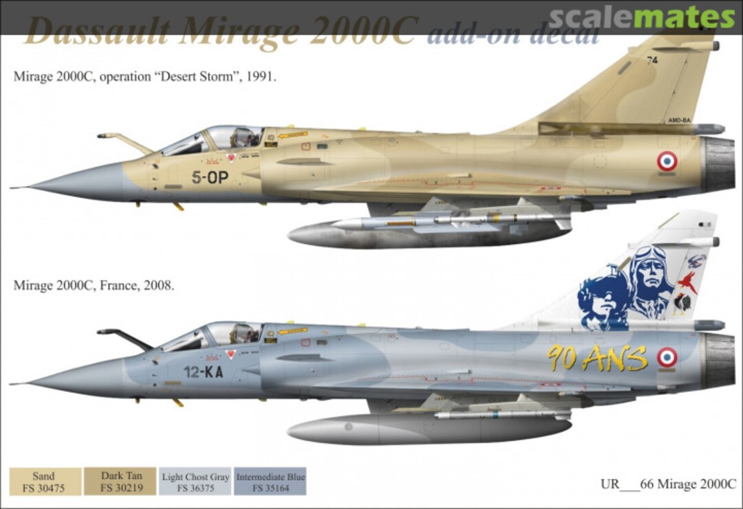 Boxart Mirage 2000C Desert Storm &"90-ans" UR3266 UpRise