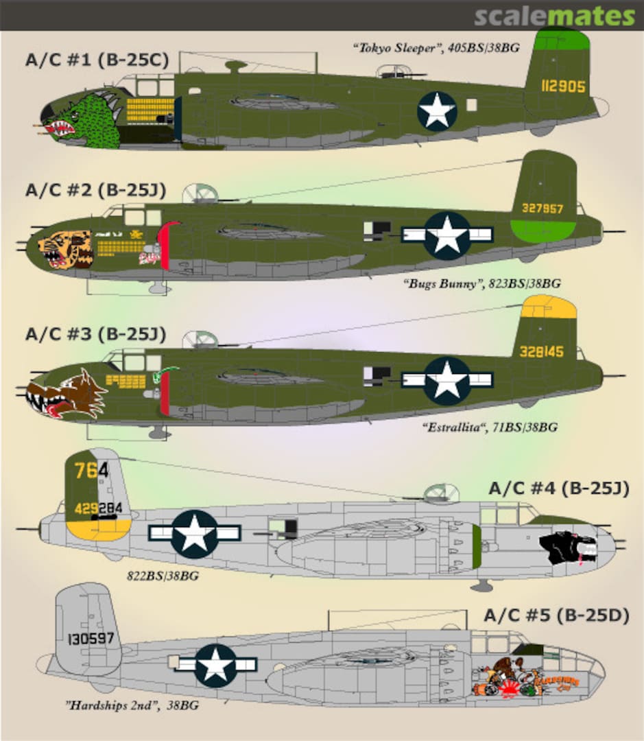 Boxart North American B-25 Part 1 72-039 Lifelike Decals