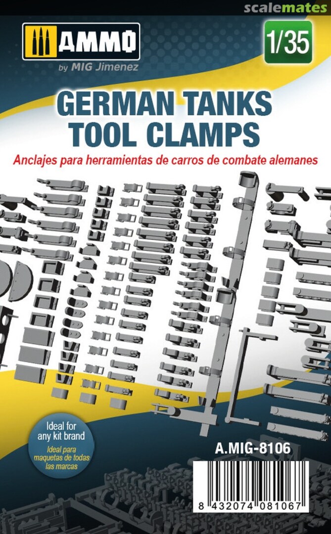 Boxart German Tanks Tool Clamps A.MIG-8106 Ammo by Mig Jimenez