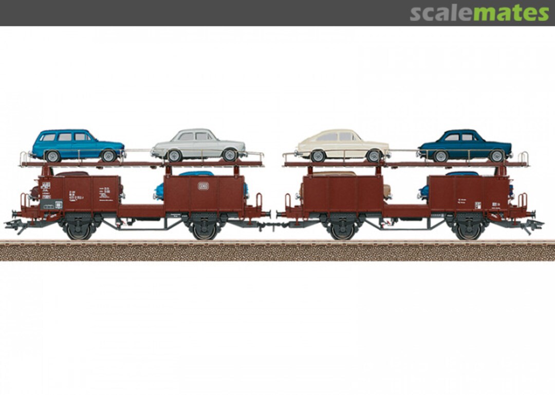 Boxart Autotransportwagen Laaes 24332 Trix