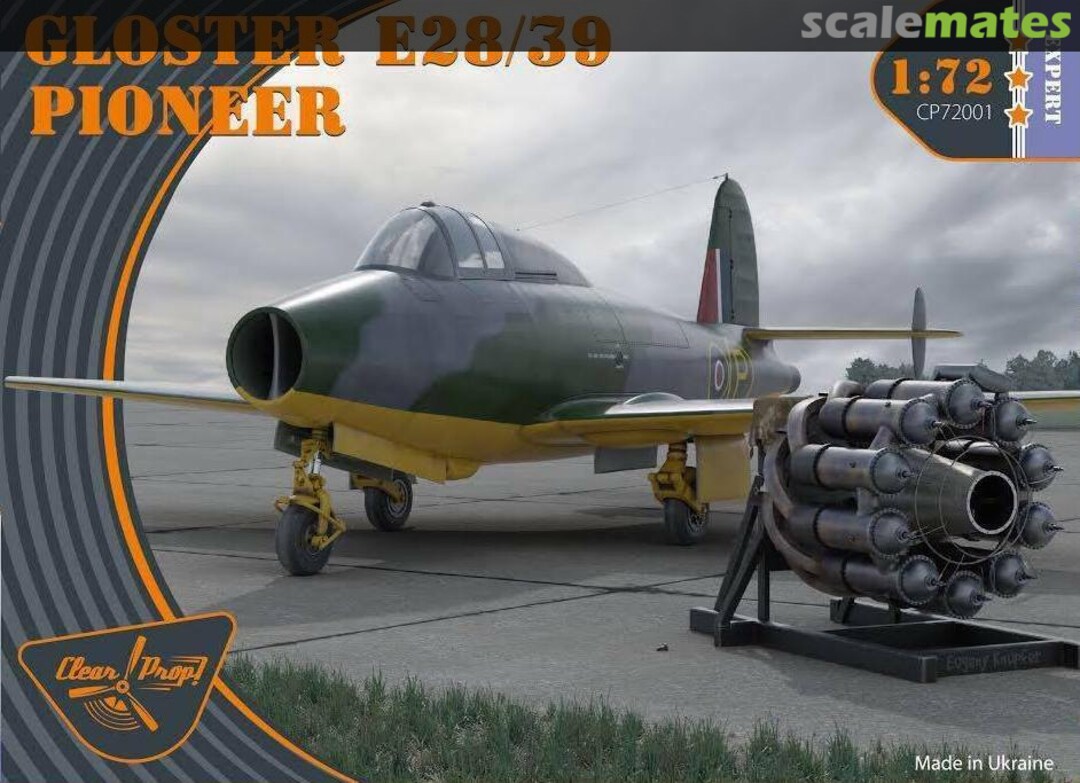 claisse - CLEAR PROP -1/72 - GLOSTER PIONEER - Un jet avec pilote FAFL, c'est pas commun! Maurice Claisse 1176423-13833-64-pristine