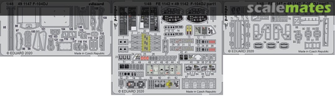 Boxart F-104DJ detail set 491147 Eduard