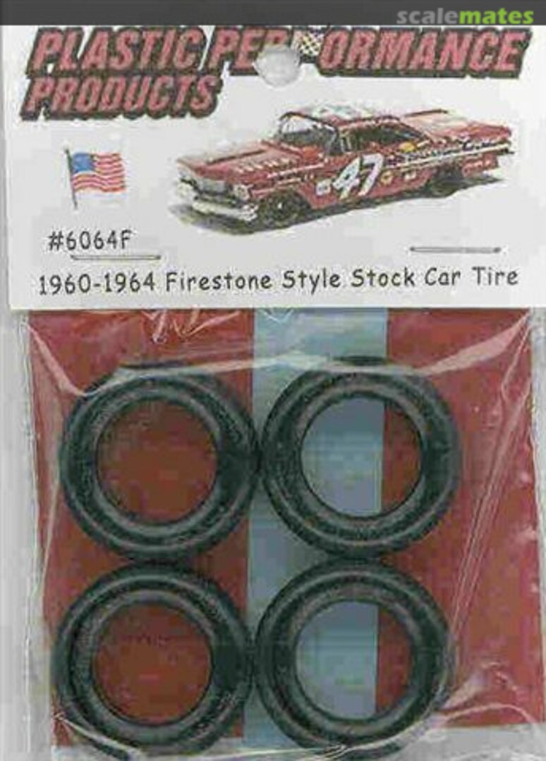 Boxart 1960-1964 Firestone Style Stock Car Tire 6064F Plastic Performance Products