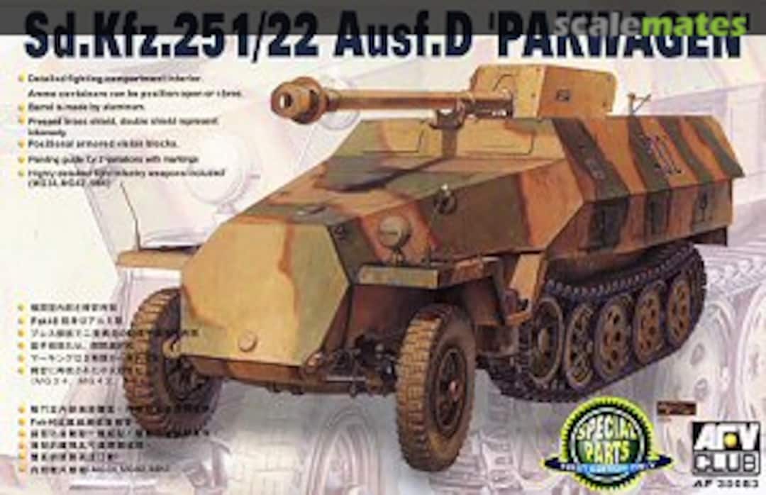 Boxart Sd.Kfz.251/22 Ausf. D Pakwagen AF35083 AFV Club Boxart Sd.Kfz.251/22 Ausf. D Pakwagen AF35083 AFV Club