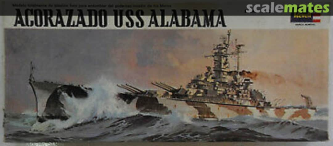 Boxart ACORAZADO USS ALABAMA H-487 Revell/Lodela