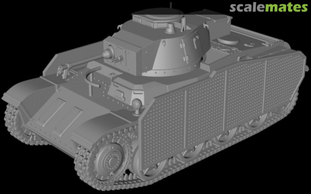 Boxart Light tank 42M Toldi II (B20) - with side skirts / closed hatch 72012936 EMP3d