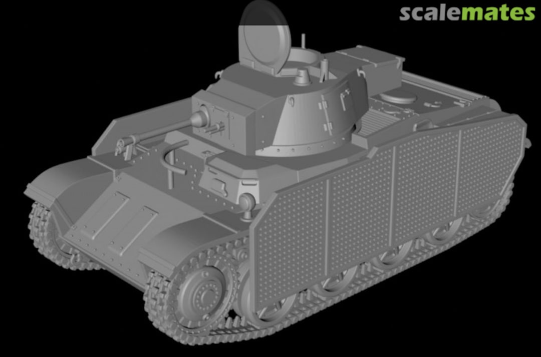 Boxart Light tank 42M Toldi II (B20) - with side skirts / open hatch 72012937 EMP3d