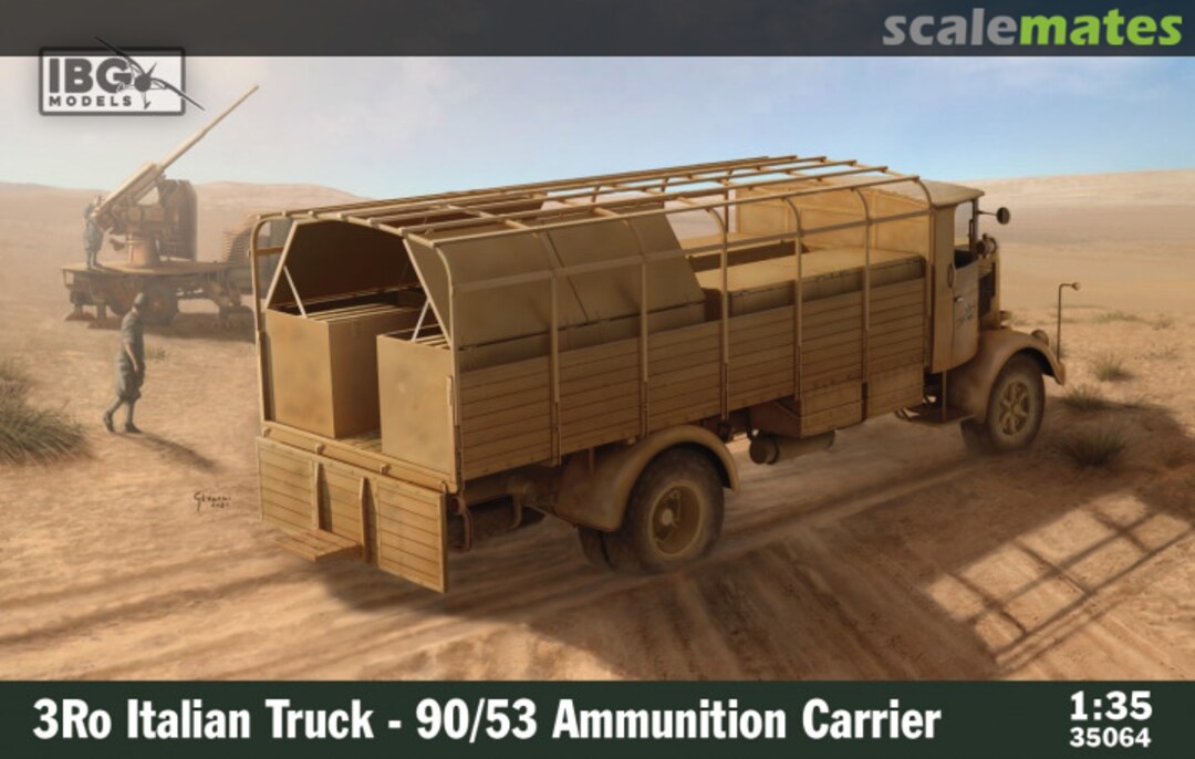 Boxart 3RO Italian Truck 90/53 Ammunition Carrier 35064 IBG Models Boxart 3RO Italian Truck 90/53 Ammunition Carrier 35064 IBG Models
