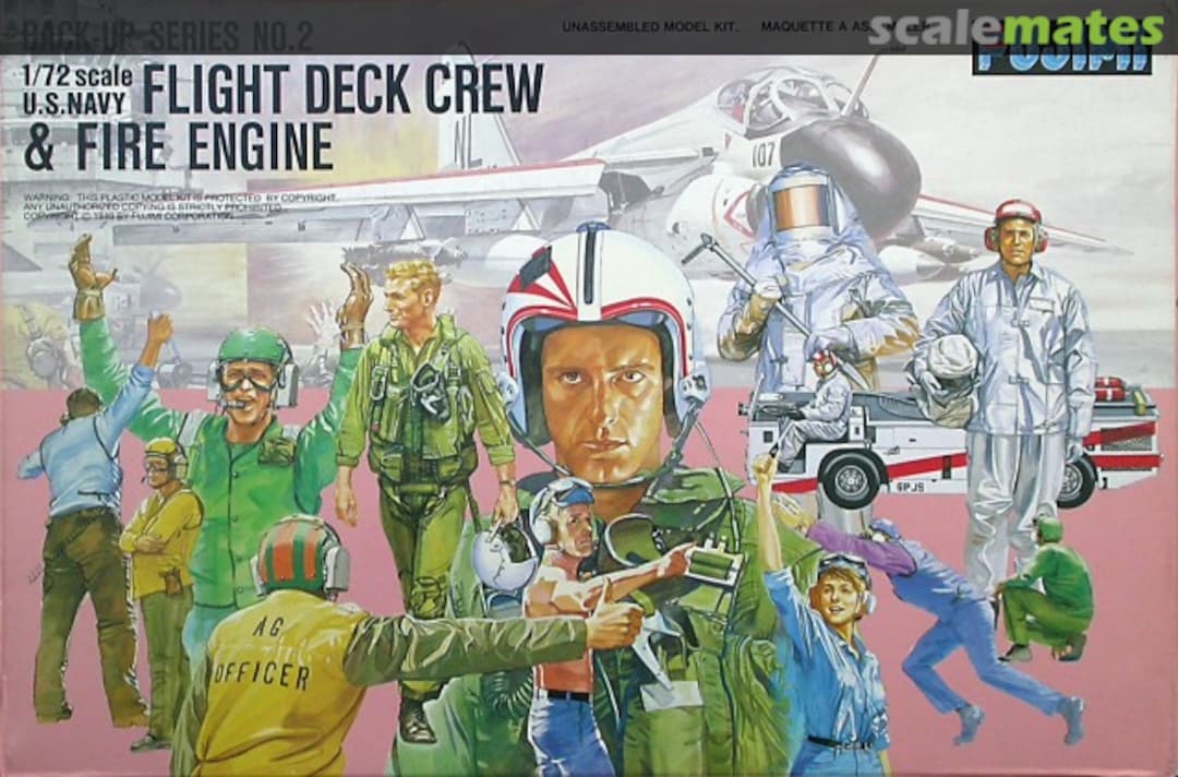 Boxart U.S.Navy Flight Deck Crew & Fire Engine 35002 Fujimi