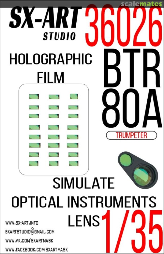 Boxart BTR-80A holographic film 36026 SX-Art Boxart BTR-80A holographic film 36026 SX-Art