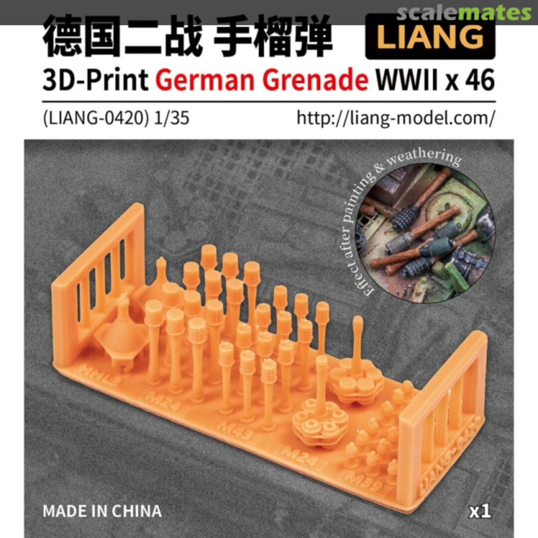 Boxart German Grenades WWII LIANG-0420 Liang Model Boxart German Grenades WWII LIANG-0420 Liang Model