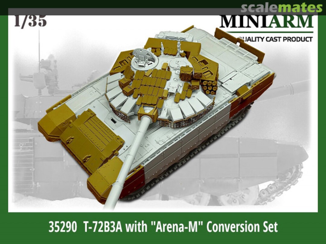 Boxart T-72B3A with "ARENA-M" (mod.2025) conversion set 35290 Miniarm Boxart T-72B3A with "ARENA-M" (mod.2025) conversion set 35290 Miniarm