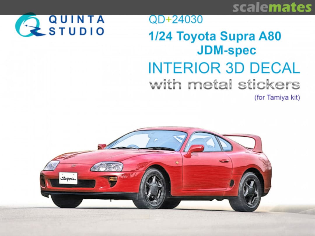 Boxart Toyota Supra A80, JDM-spec interior 3D decals (with metal stickers) QD+24030 Quinta Studio Boxart Toyota Supra A80, JDM-spec interior 3D decals (with metal stickers) QD+24030 Quinta Studio
