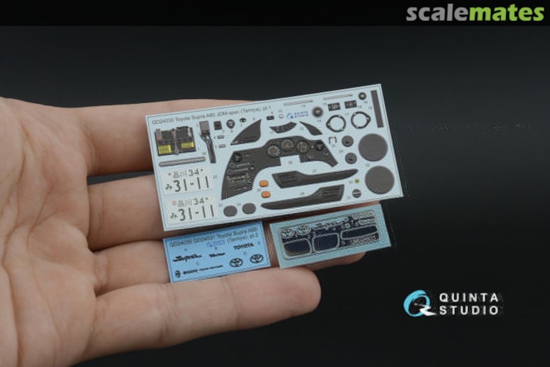 Contents Toyota Supra A80, JDM-spec interior 3D decals (with metal stickers) QD+24030 Quinta Studio Contents Toyota Supra A80, JDM-spec interior 3D decals (with metal stickers) QD+24030 Quinta Studio