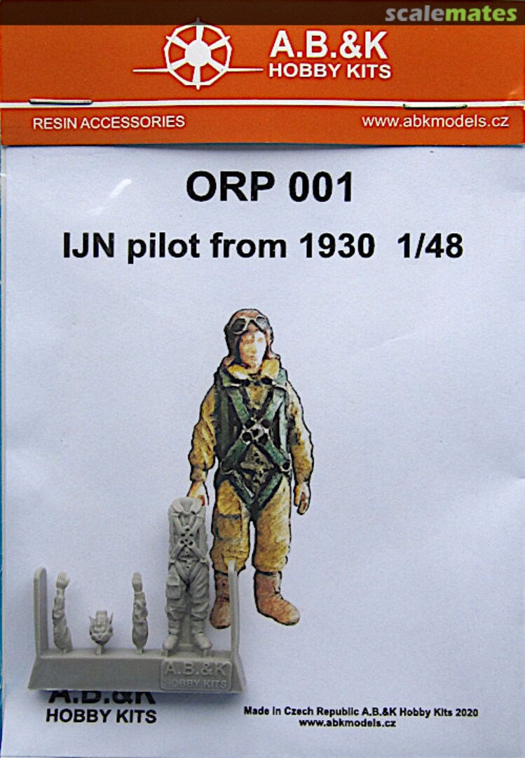 Boxart IJN Pilot from 1930 ORP 001 A.B.&K Hobby Kits