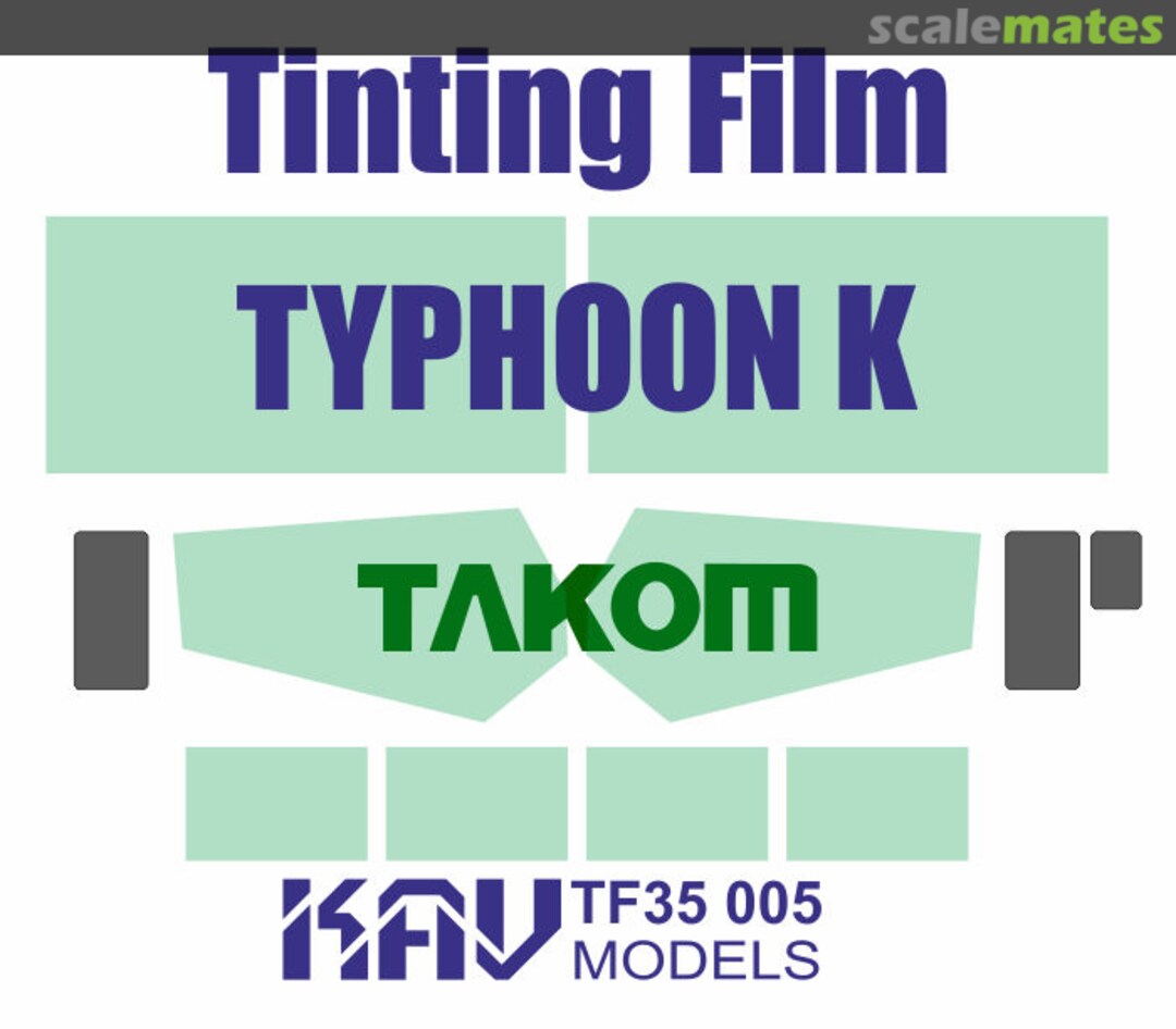 Boxart Tinting Film for Typhoon-K (Takom) KAV TF35 005 KAV models Boxart Tinting Film for Typhoon-K (Takom) KAV TF35 005 KAV models