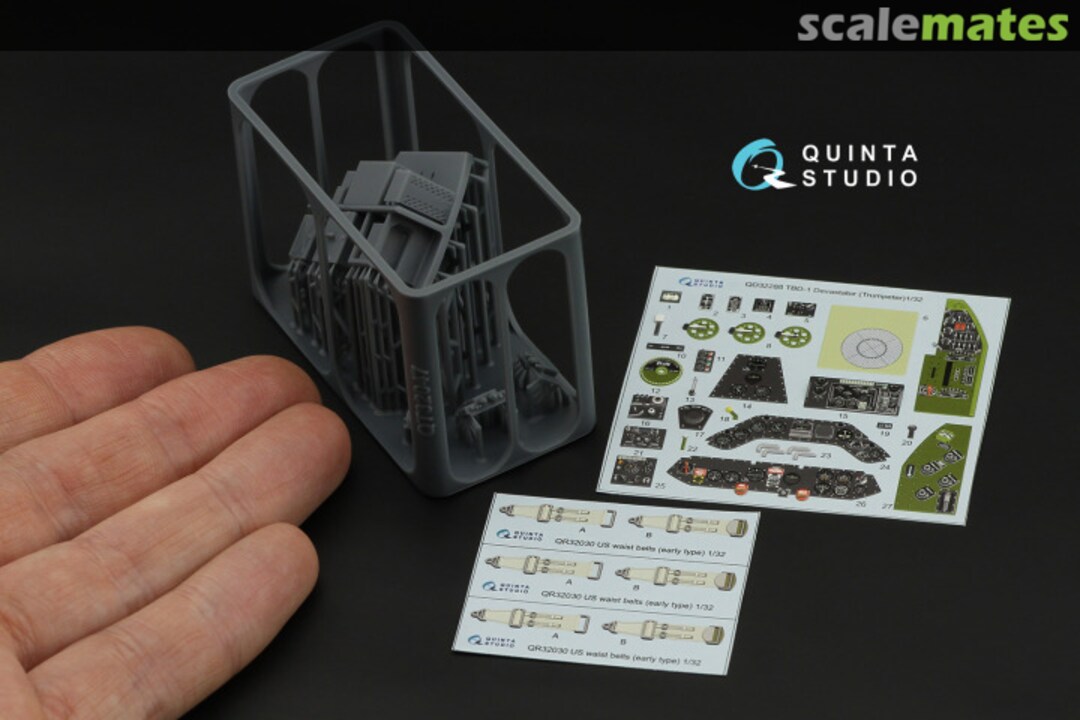 Contents TBD-1 Devastator interior 3D decals (with 3D resin parts) QD+32288 Quinta Studio