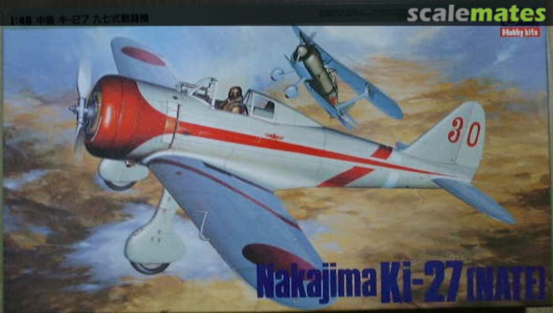 Boxart Nakajima Ki-27 (Nate) J008 Hasegawa