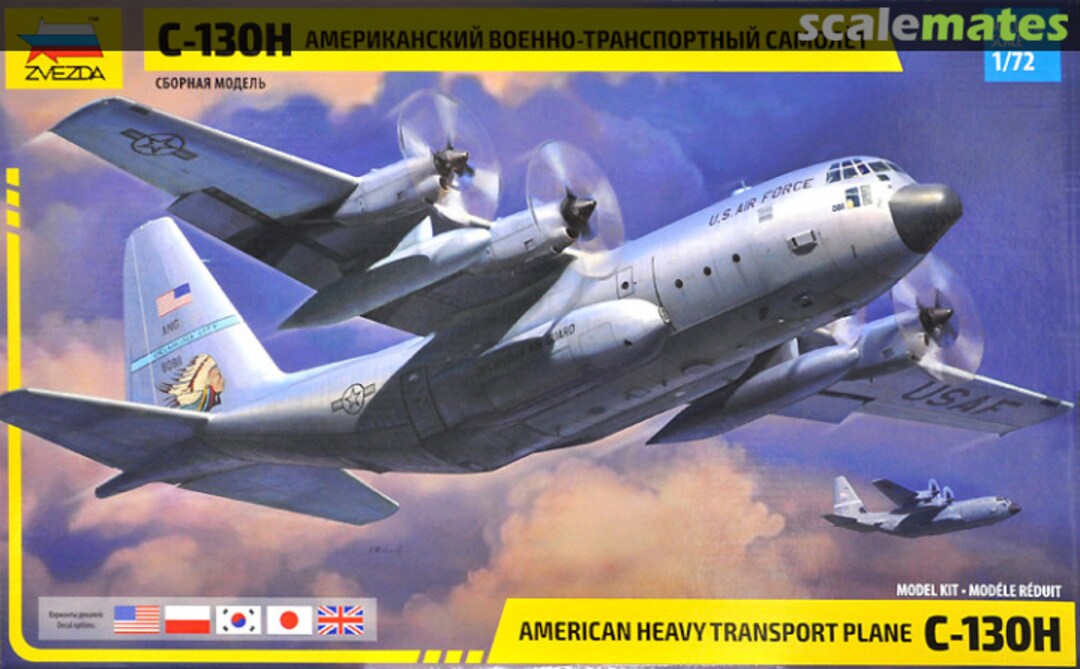 Boxart American Heavy Transport Plane C-130H 7321 Zvezda Boxart American Heavy Transport Plane C-130H 7321 Zvezda