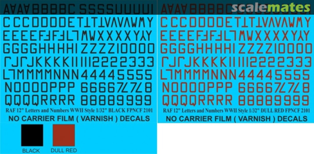 Boxart RAF 12″ Letters and Numbers FPNCF-2101 Fantasy Printshop Boxart RAF 12″ Letters and Numbers FPNCF-2101 Fantasy Printshop
