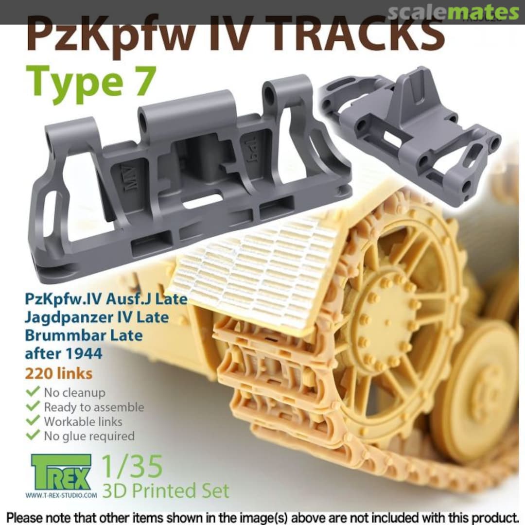 Boxart WWII German III / IV Tank Tracks Type.7 TR85028 T-Rex Studio Boxart WWII German III / IV Tank Tracks Type.7 TR85028 T-Rex Studio