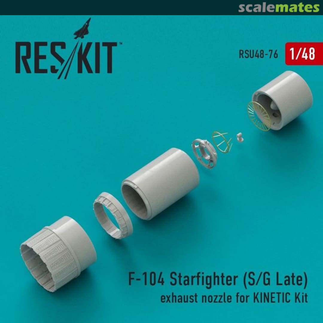 Boxart F-104 Starfighter (S/G Late) exhaust nozzle RSU48-0076 ResKit Boxart F-104 Starfighter (S/G Late) exhaust nozzle RSU48-0076 ResKit