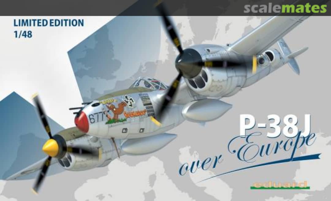 Boxart P-38J over Europe 1170 Eduard