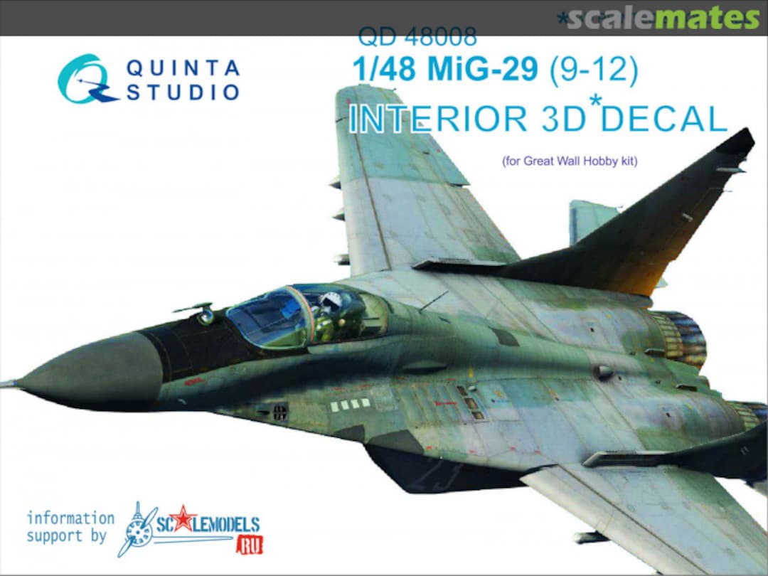 Boxart MiG-29 (9-12) QD48008 Quinta Studio Boxart MiG-29 (9-12) QD48008 Quinta Studio
