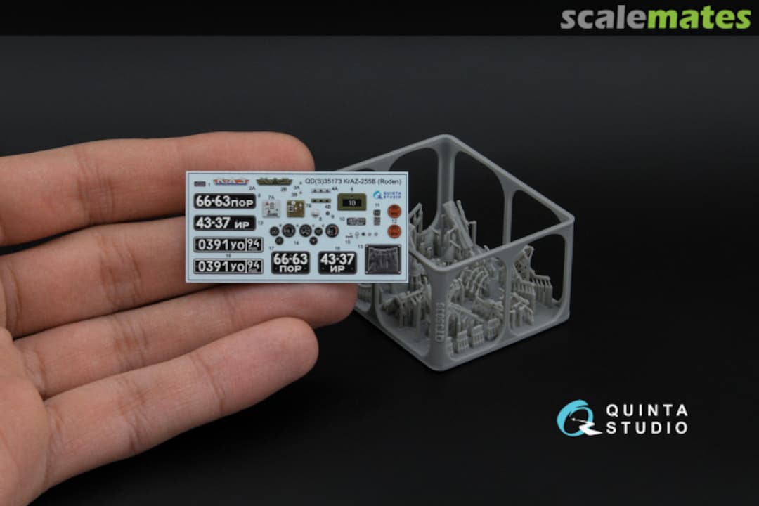 Contents KrAZ-255B interior 3D decals (with 3D resin parts) QD+35173 Quinta Studio Contents KrAZ-255B interior 3D decals (with 3D resin parts) QD+35173 Quinta Studio