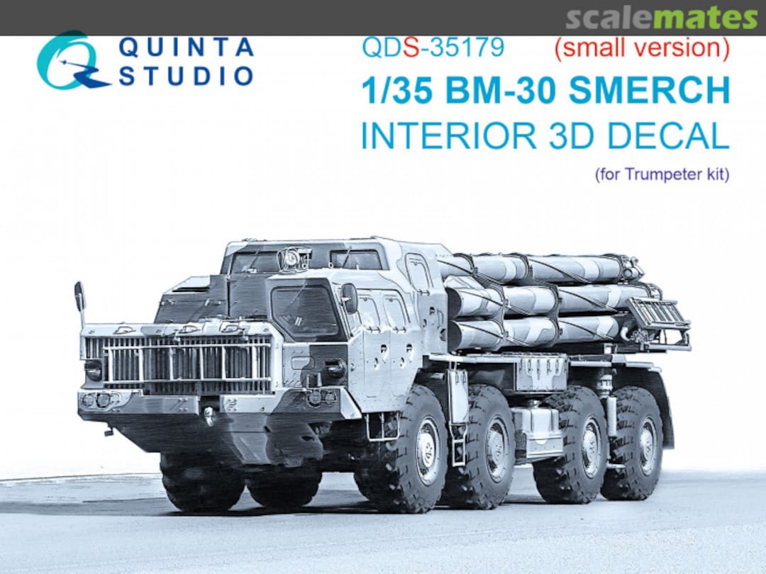 Boxart BM-30 Smerch interior 3D decals QDS-35179 Quinta Studio