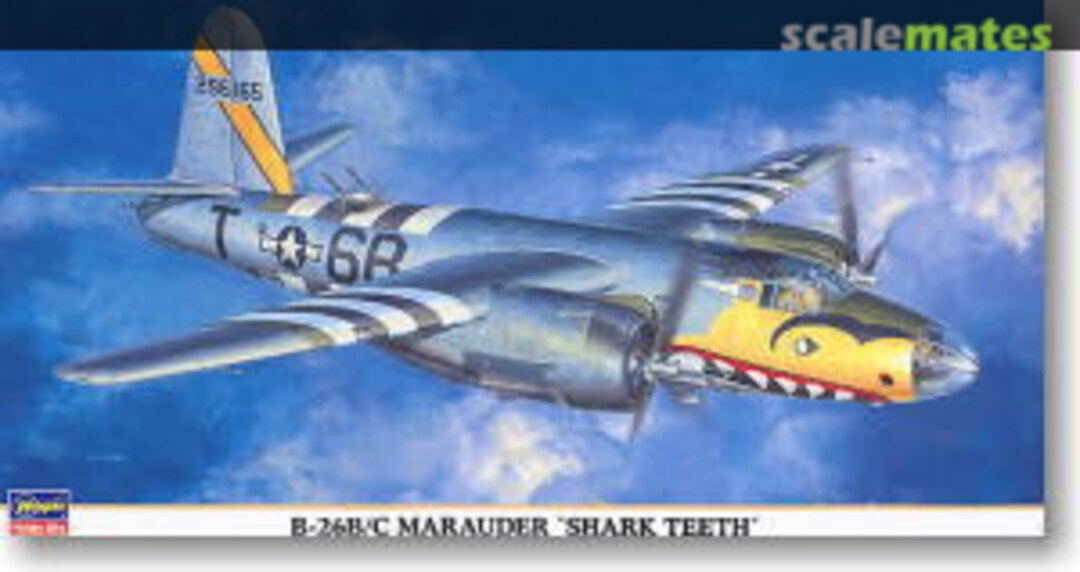 Boxart B-26B/C Marauder 'Shark Teeth' 00874 Hasegawa Boxart B-26B/C Marauder 'Shark Teeth' 00874 Hasegawa
