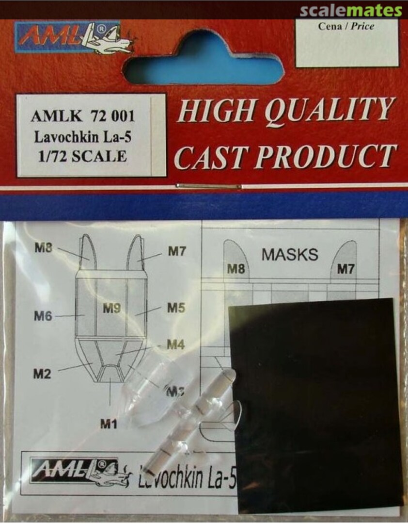 Boxart Lavochkin La-5 canopy and paint mask AMLK72001 AML Boxart Lavochkin La-5 canopy and paint mask AMLK72001 AML