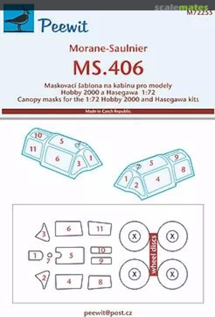 Boxart Morane-Saulnier MS.406 M72255 Peewit Boxart Morane-Saulnier MS.406 M72255 Peewit