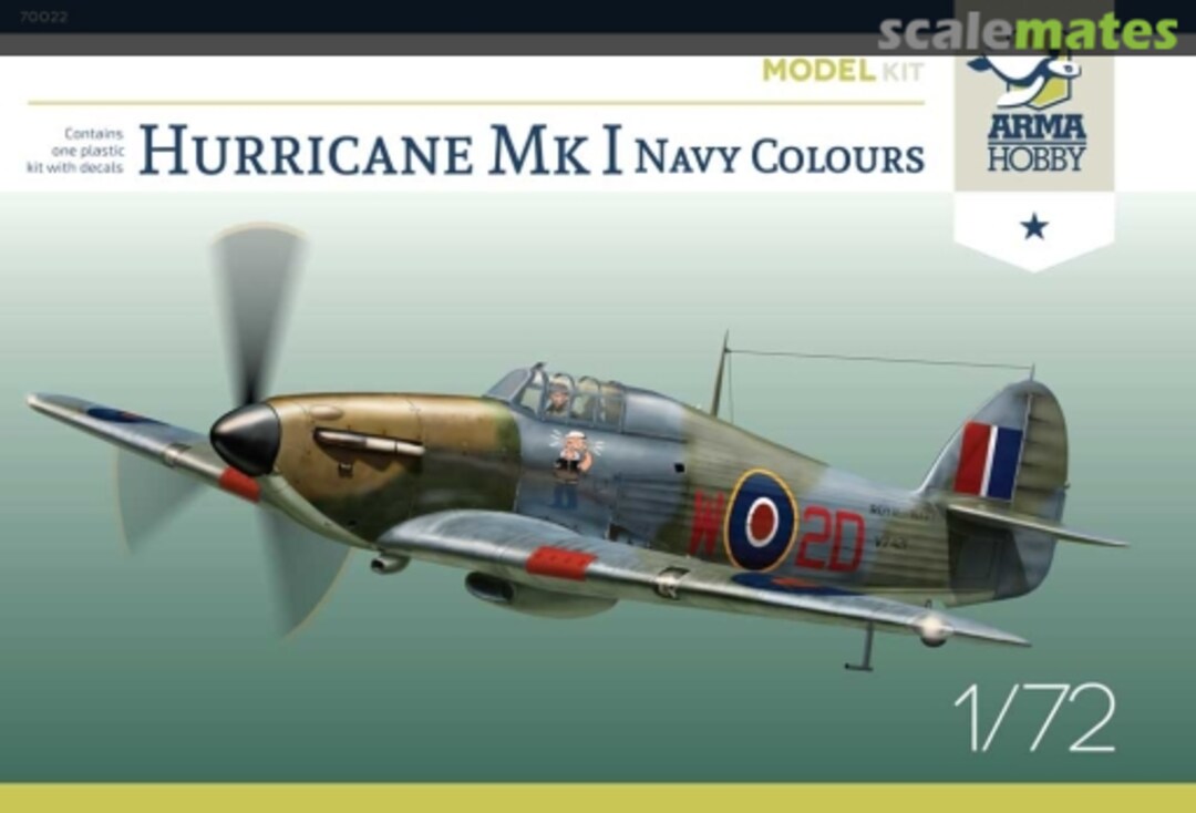 Boxart Hurricane Mk I Navy Colours 70022 Arma Hobby Boxart Hurricane Mk I Navy Colours 70022 Arma Hobby