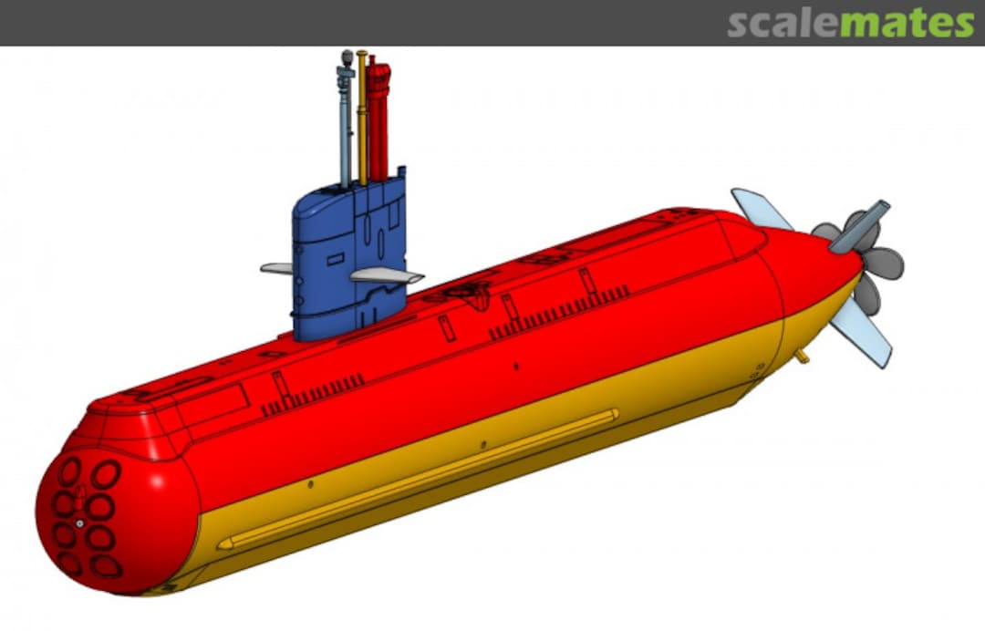 Boxart Swedish Nacken Class Diesel (or AIP)-Electric Submarine MMC350-01 Mulsanne's Model Corner