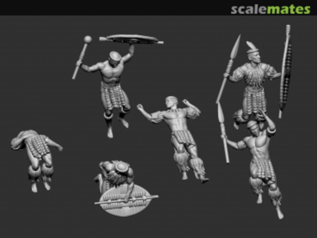 Boxart verwundete und tote Zulu Krieger STL Zulu - 8515 Germania Figuren Boxart verwundete und tote Zulu Krieger STL Zulu - 8515 Germania Figuren