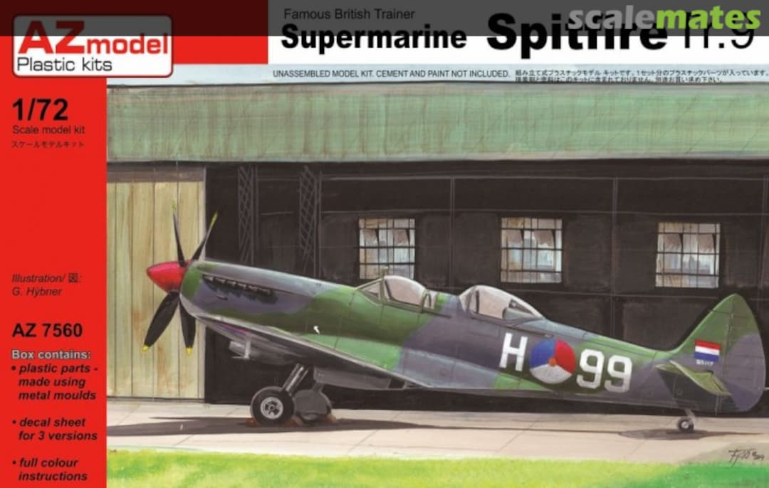 Boxart Supermarine Spitfire Tr.9 AZ7560 AZmodel