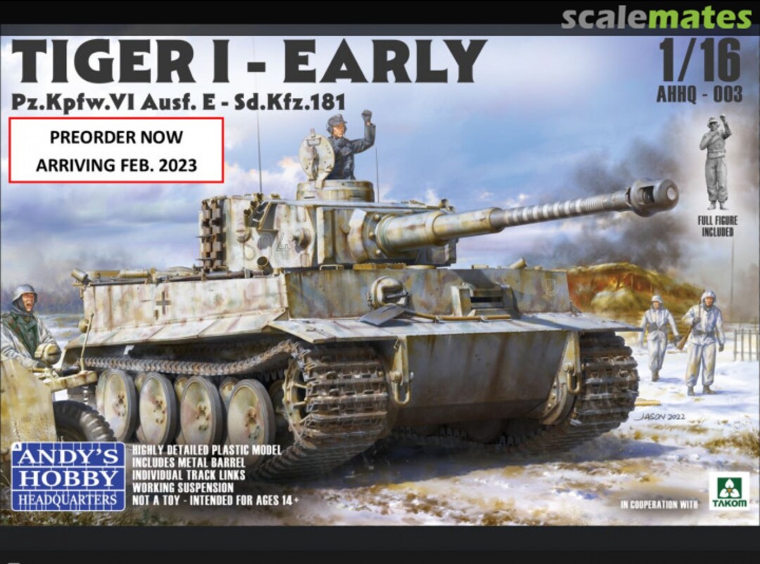 Boxart Tiger I Early AHHQ003 Andy's Hobby Headquarters Boxart Tiger I Early AHHQ003 Andy's Hobby Headquarters