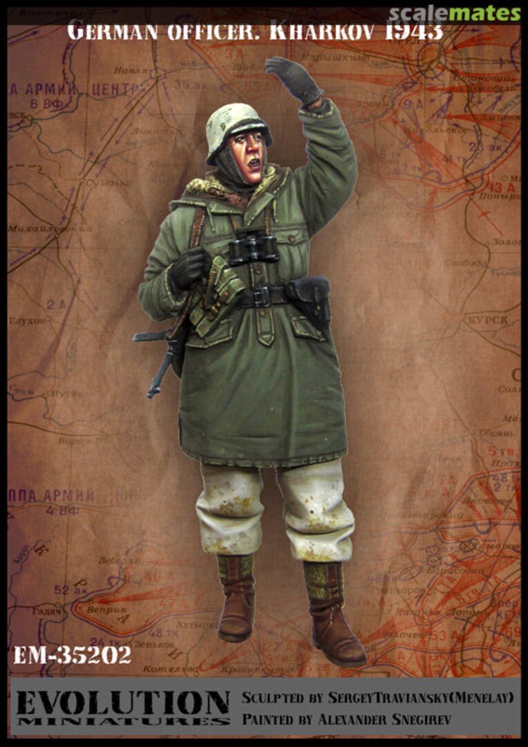 Boxart Officer. Kharkov 1943 EM-35202 Evolution Miniatures Boxart Officer. Kharkov 1943 EM-35202 Evolution Miniatures