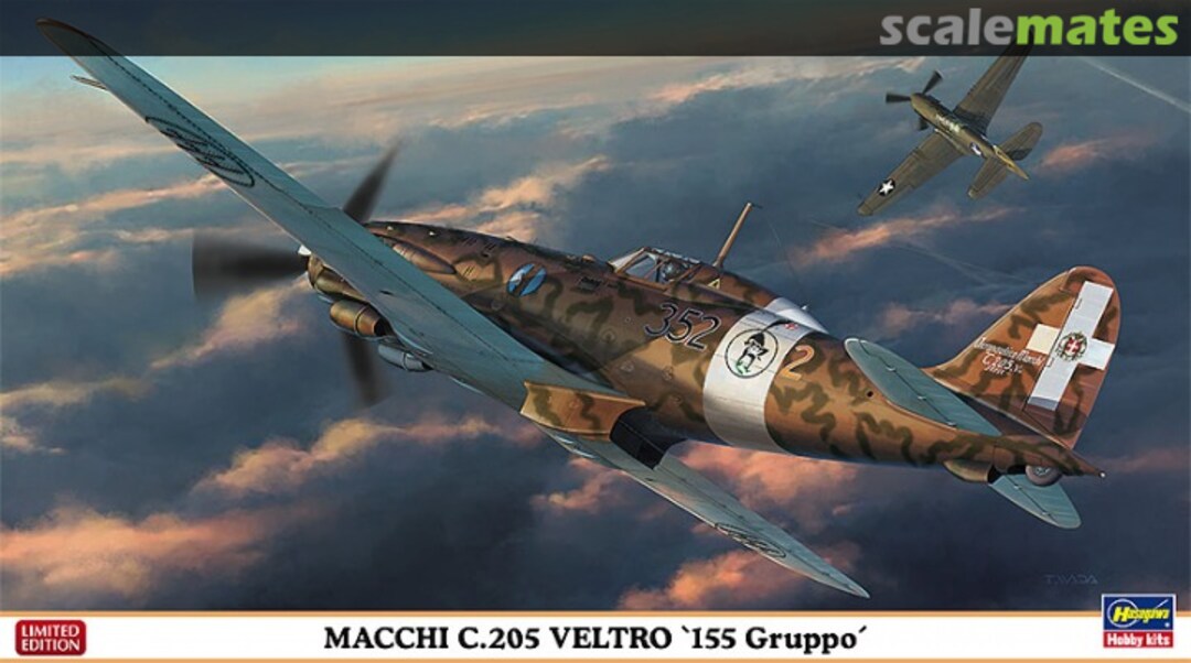 Boxart Macchi C.205 Veltro '155 Gruppo' 07405 Hasegawa Boxart Macchi C.205 Veltro '155 Gruppo' 07405 Hasegawa